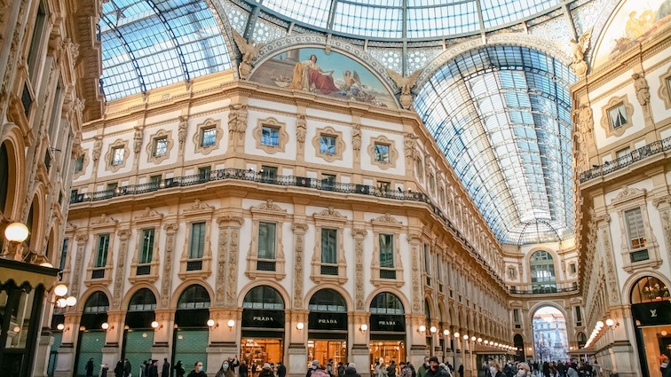 Galleria Vittorio Emanuele II, a famous shopping gallery in Milan