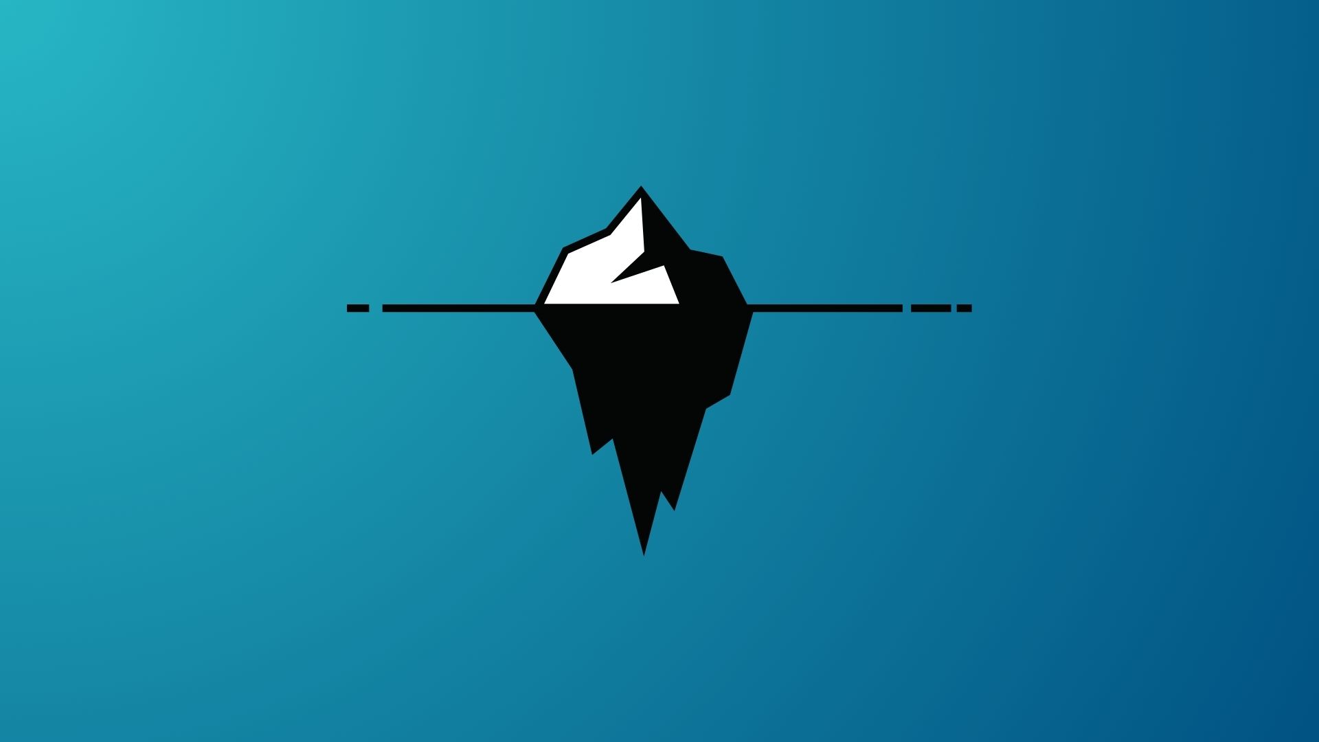 abstract image of an iceberg with its submerged part